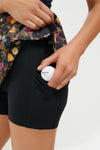 Baroque Floral 16 Inch Performance Stretch Woven Karrie Golf Skirt with compression undershorts and interior pockets, effortlessly combining classic style with high-end, fun functionality.