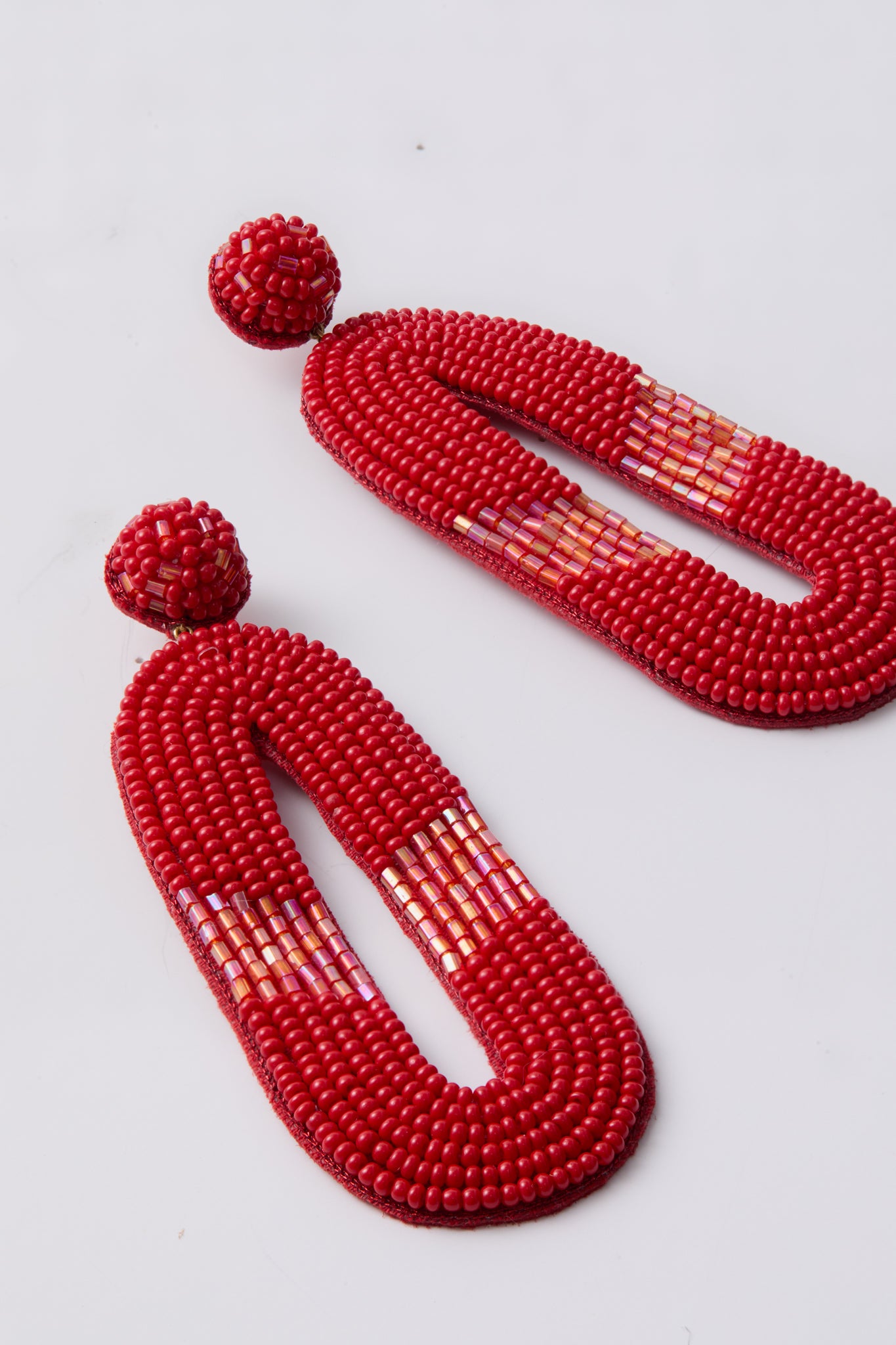 Red Olga Earrings
