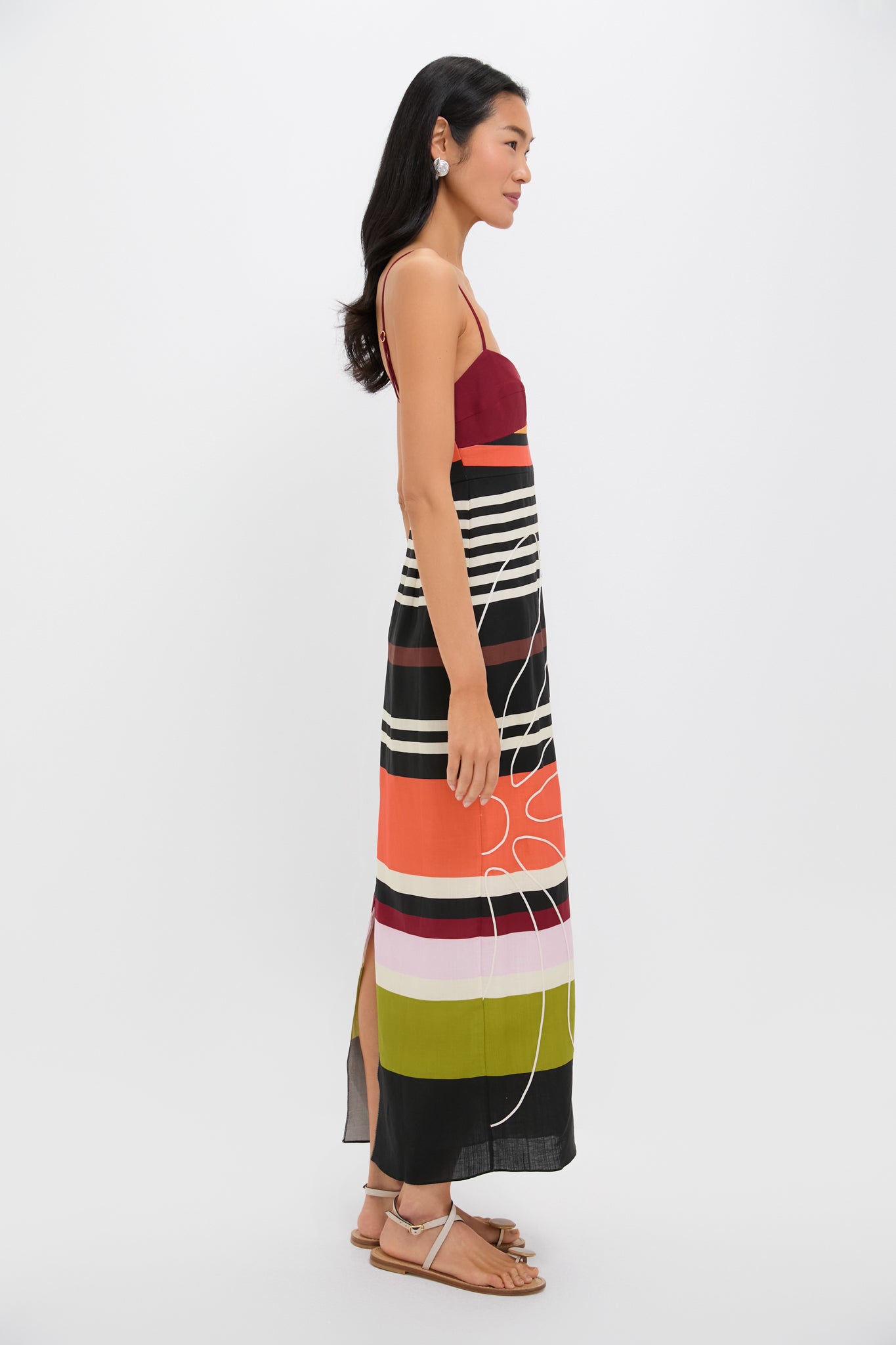 Agave Black and White Paloma Dress