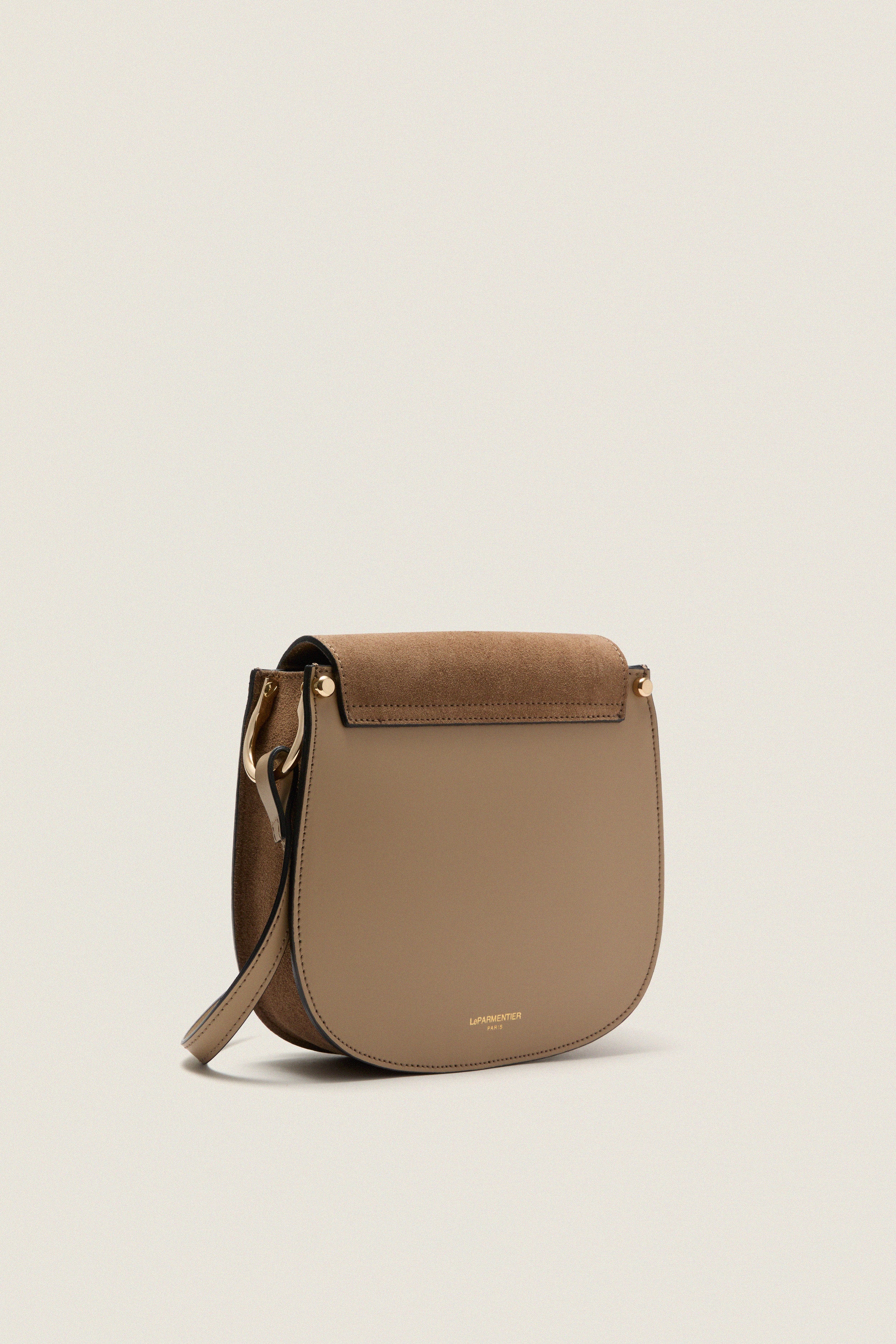 Taupe Agave Shoulder Bag | LePARMENTIER