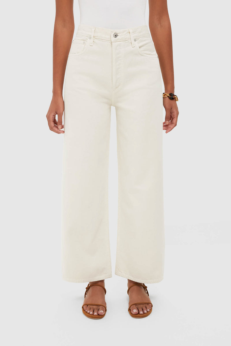 Brown Rice High Rise Wide Leg Ren Jean