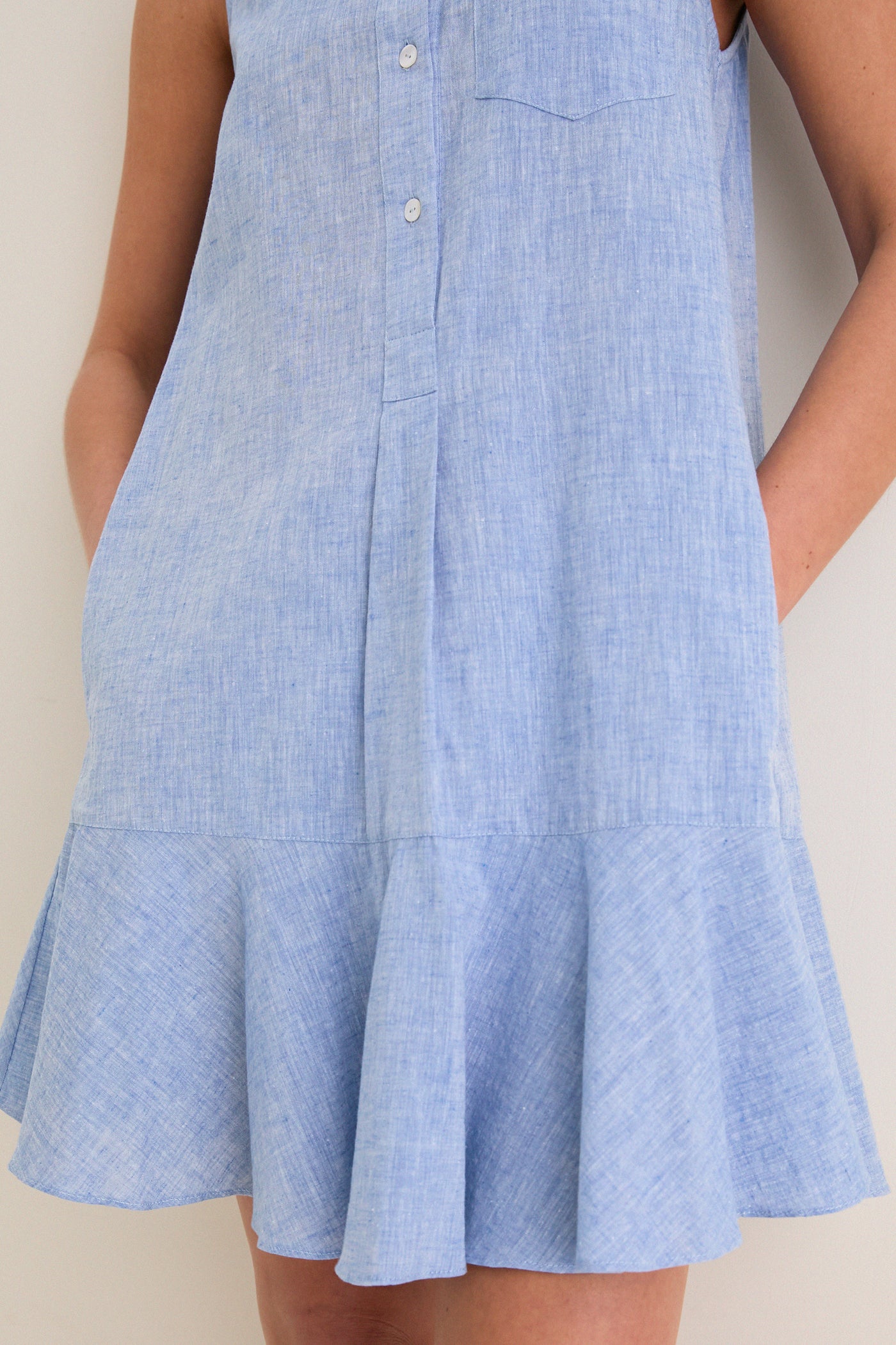 chambray callahan shirt dress Tuckernuck Chambray Callahan Shirt Dress Chambray / L