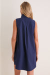Navy Sleeveless Charlie Dress