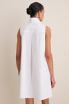 White Sleeveless Charlie Dress