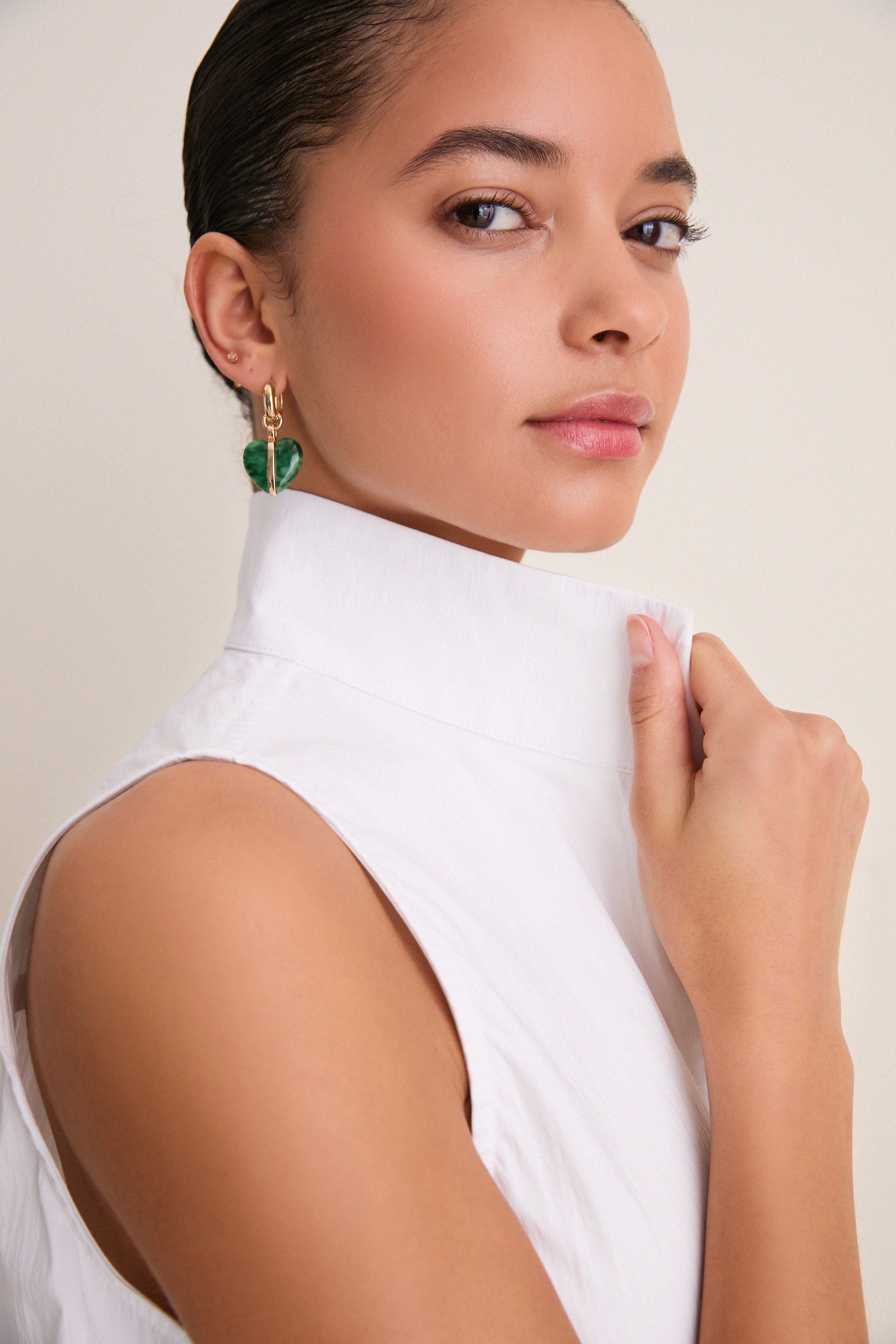 White Sleeveless Charlie Dress