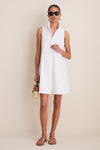 White Sleeveless Charlie Dress