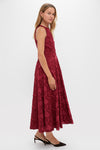 Ruby Textured Floral Melina Maxi Dress: A classic, high-end ankle-length dress with floral patterns, offering an effortless, fun style for elegant occasions.