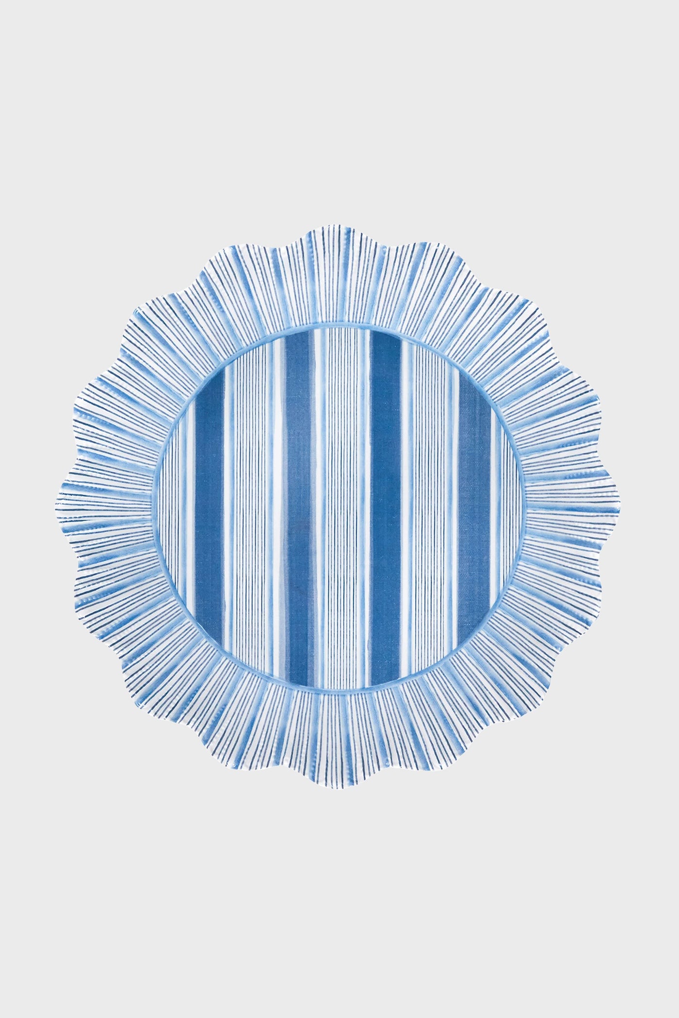 Ocean Cabana Stripe Melamine Dinner Plate Set of 4