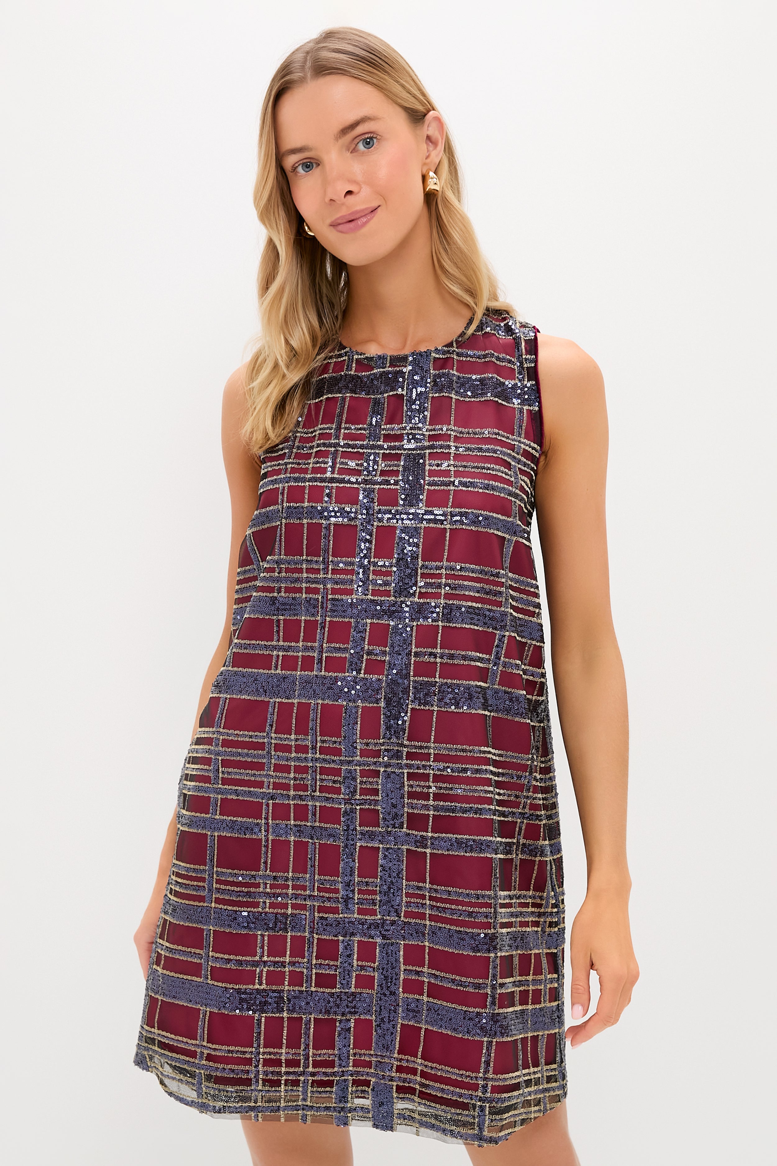 Sequin Plaid Marlowe Dress
