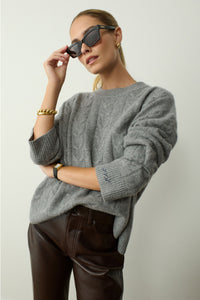 Havana Lettering Cat Eye Sunglasses