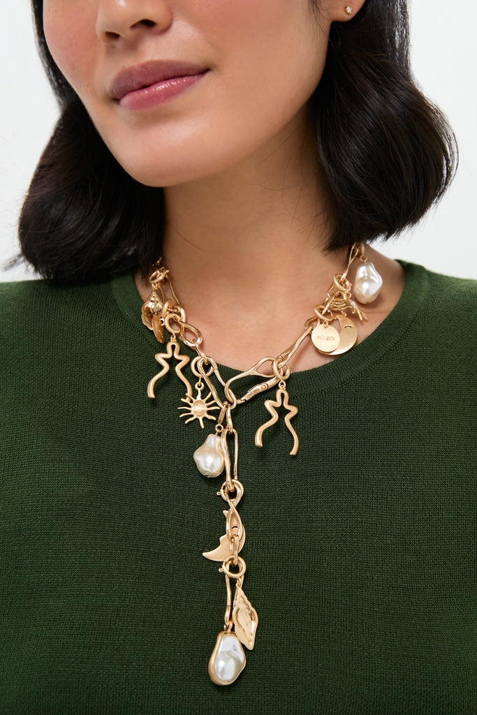 Brushed Brass Astrid Choker