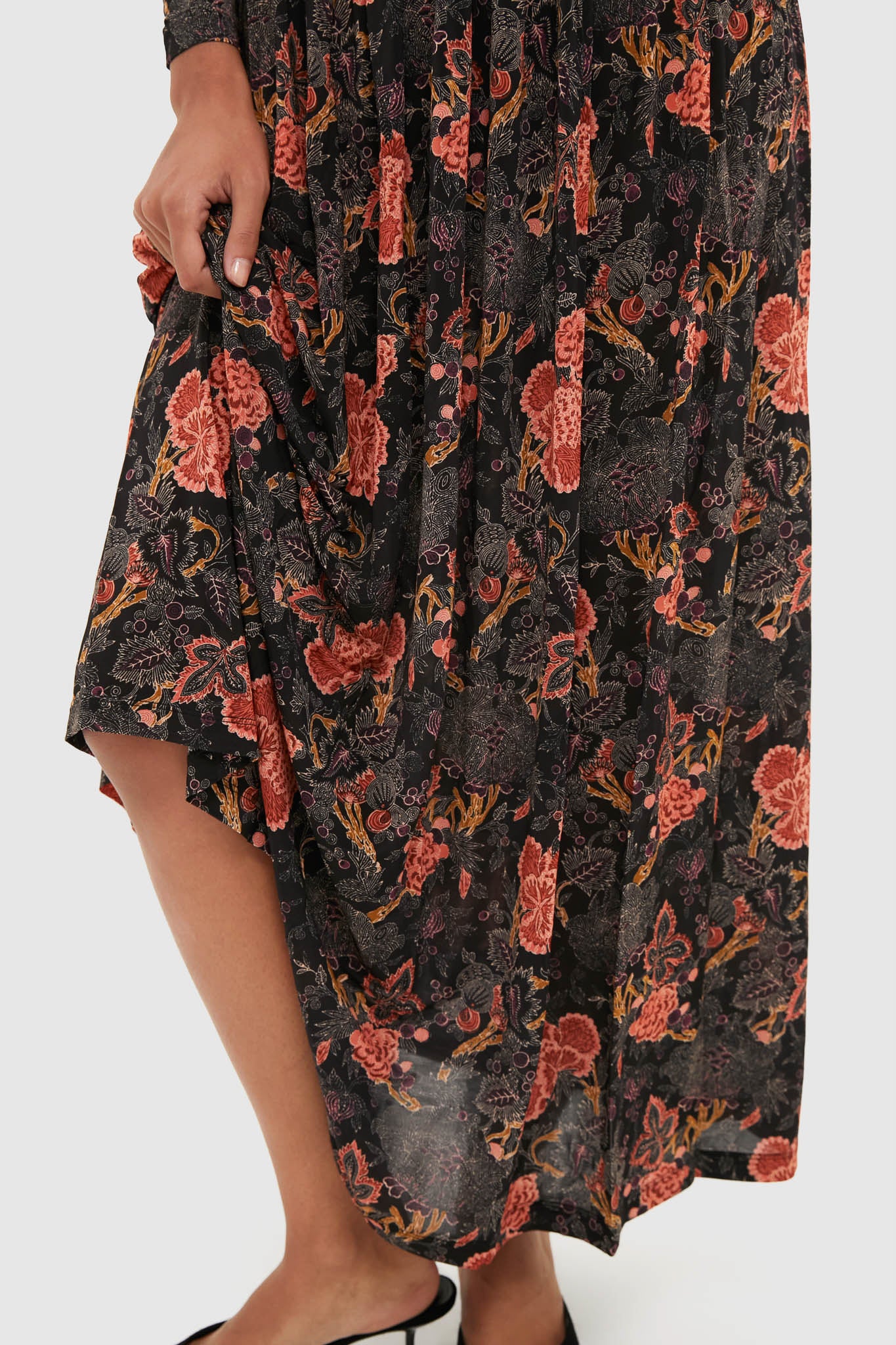 Night Lily Amal Jersey U-Neck Dress