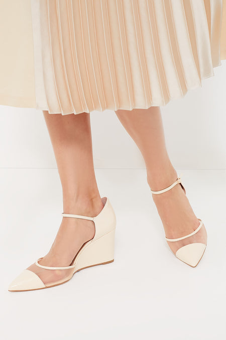 Ivory Patent Darcy Wedges
