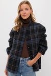 Navy and Plaid Reversible Bonnie Jacket