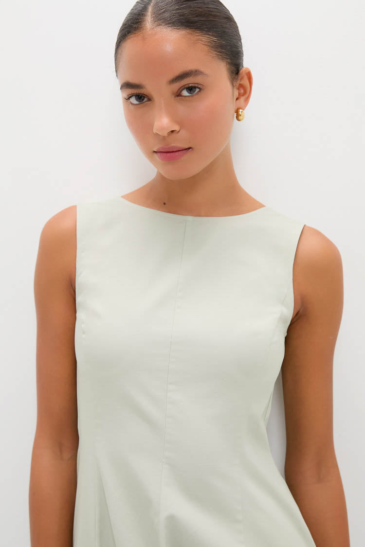 Pistachio Jacqueline Asymmetrical Hem Midi Dress | CLEA Pistachio Jacqueline Asymmetrical Hem Midi Dress | CLEA