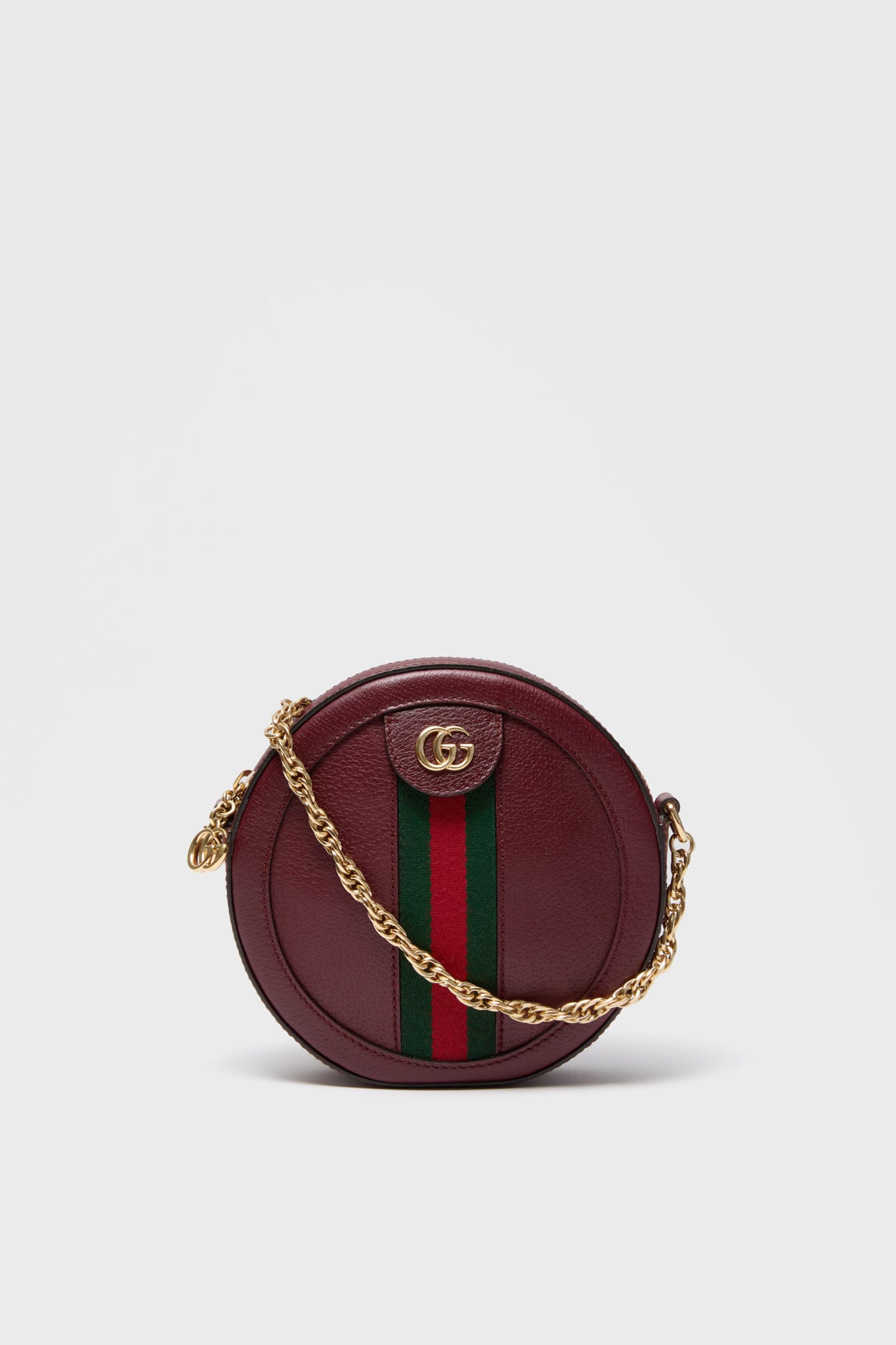 Gucci Red Mini Round Ophidia Leather Crossbody Bag Tuckernuck