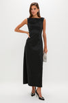 Black Taffeta Caroline Dress
