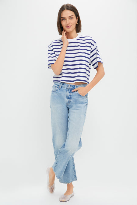 Athens Lexi Mid Rise Bowed Straight