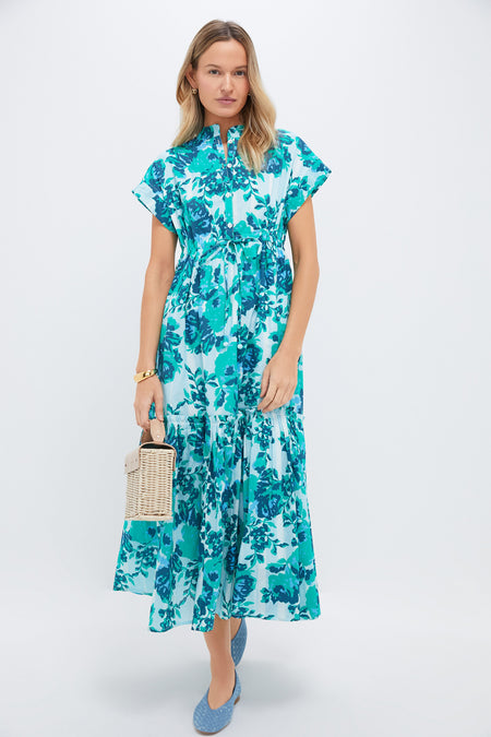 Light Blue Petunia Mumi Midi Dress