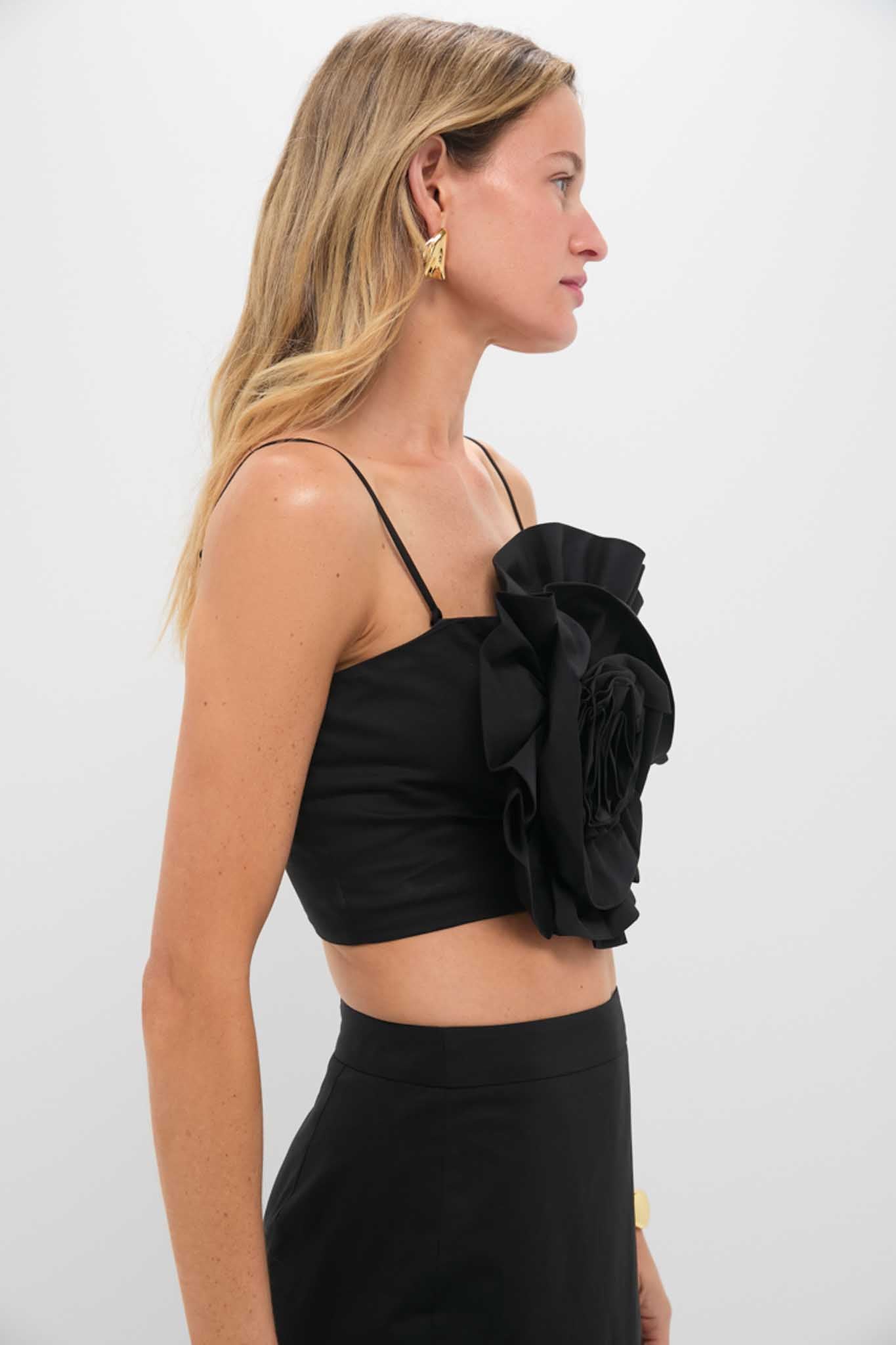 Black Rosie Strapless Top | Hyacinth House