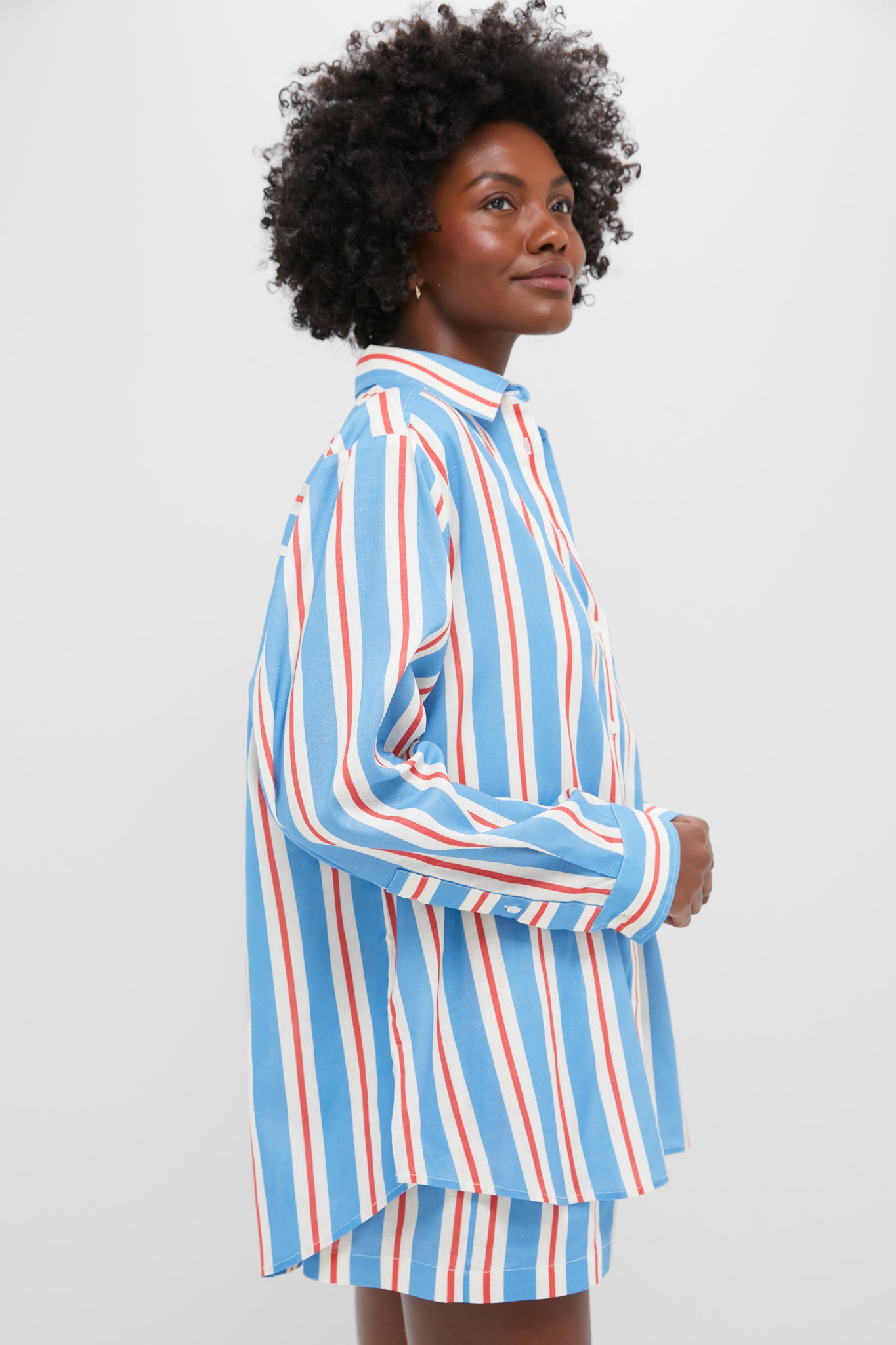 Americana Stripe Avril Button Down