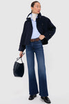 Navy Carella Short Coat