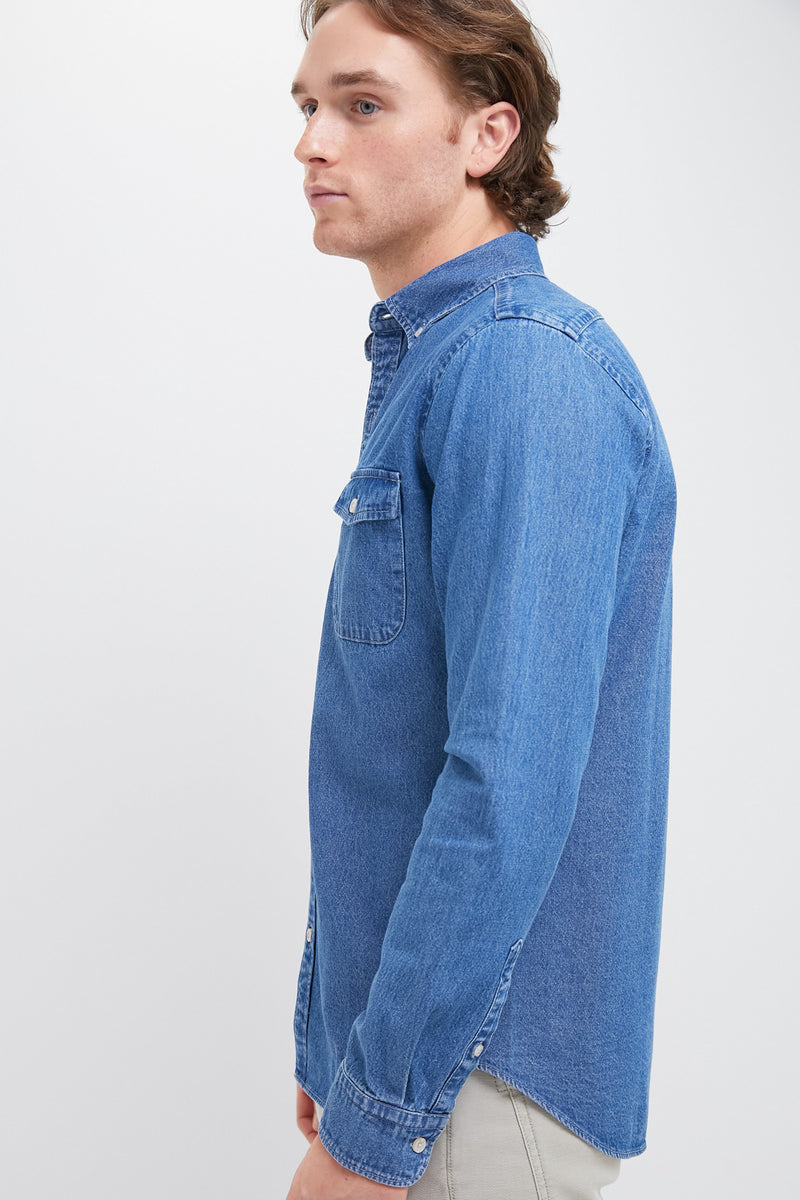 Gregory Denim Shirt Indigo Black