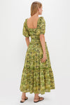 Green Tiger Percy Midi Dress