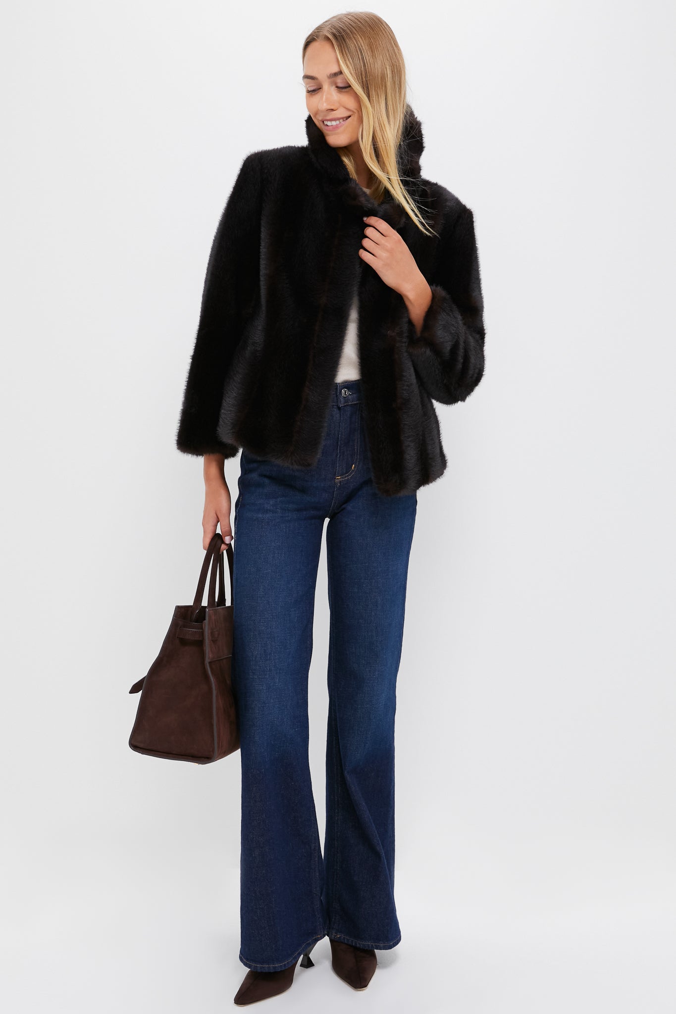 Brown Fur Cropped Carmella Coat | Tuckernuck Brown Fur Cropped Carmella Coat | Tuckernuck