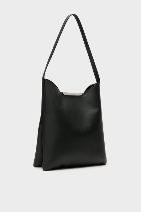 Black and Silver Suede Gemini Bag