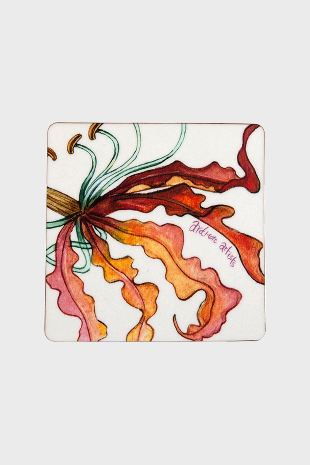 Sandstone Flame Lily Crocodile Coasters