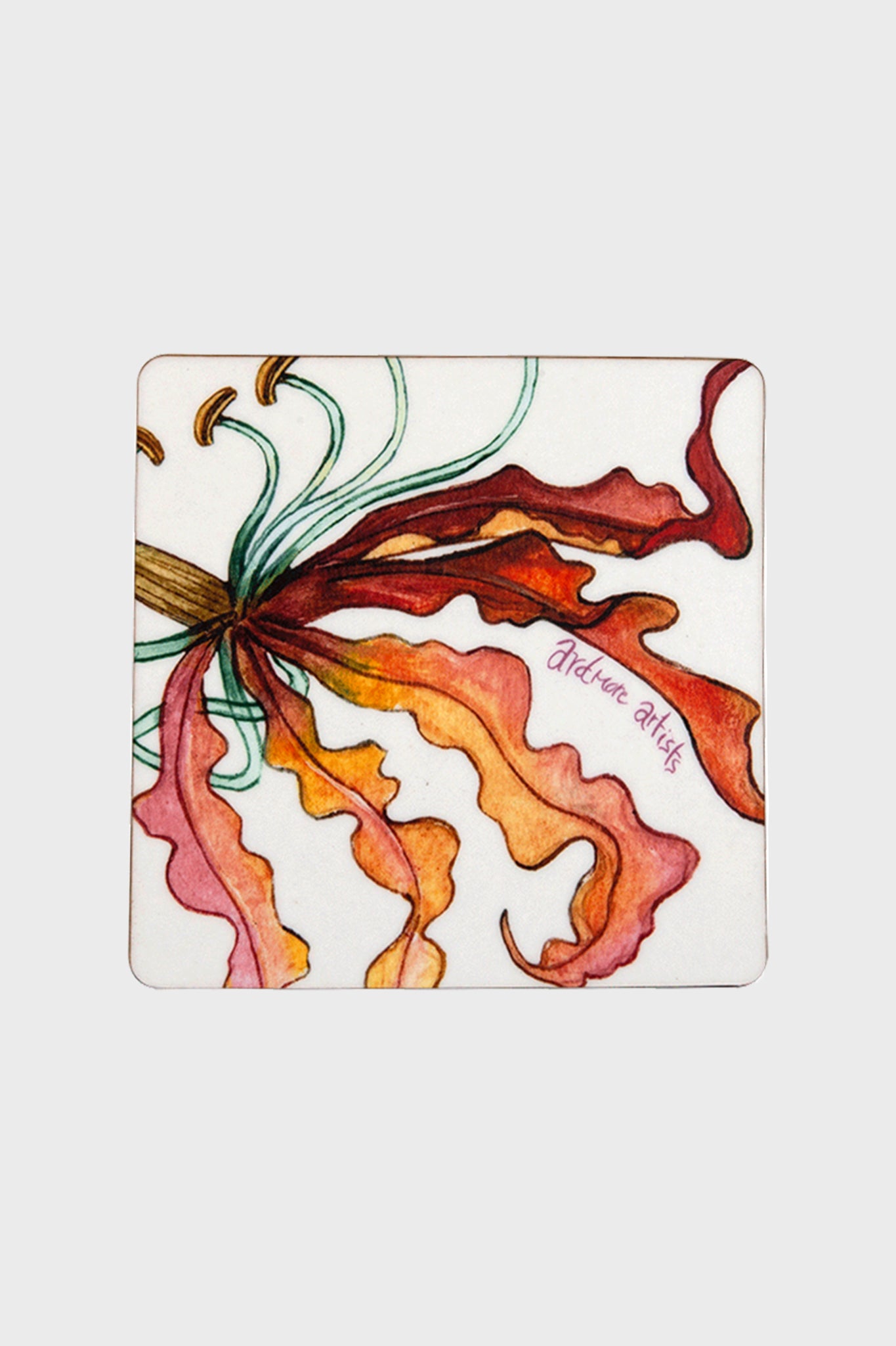 Sandstone Flame Lily Crocodile Coasters