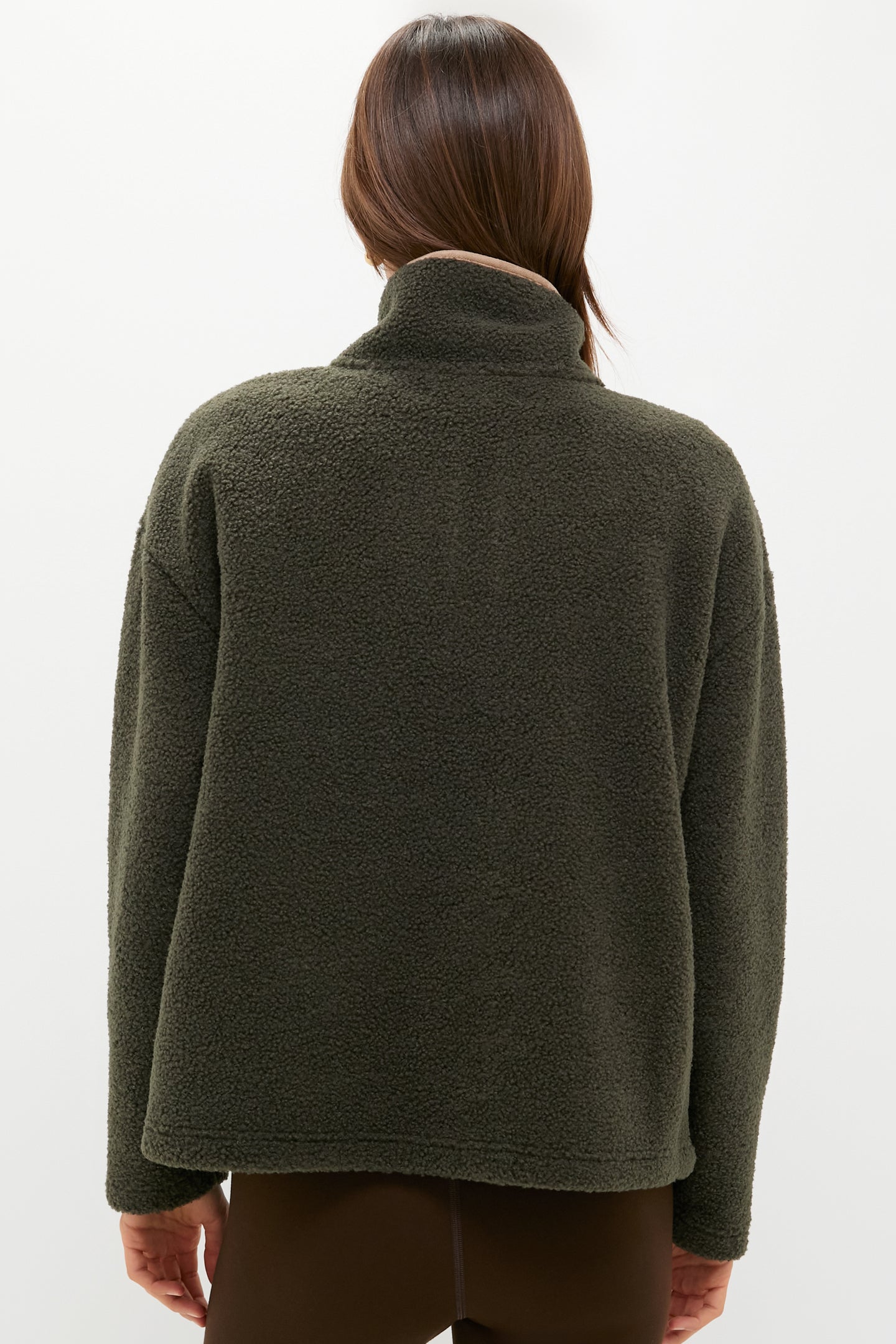 Olive Bamburgh Fleece Pullover