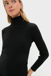Black Arlo Ribbed Turtleneck