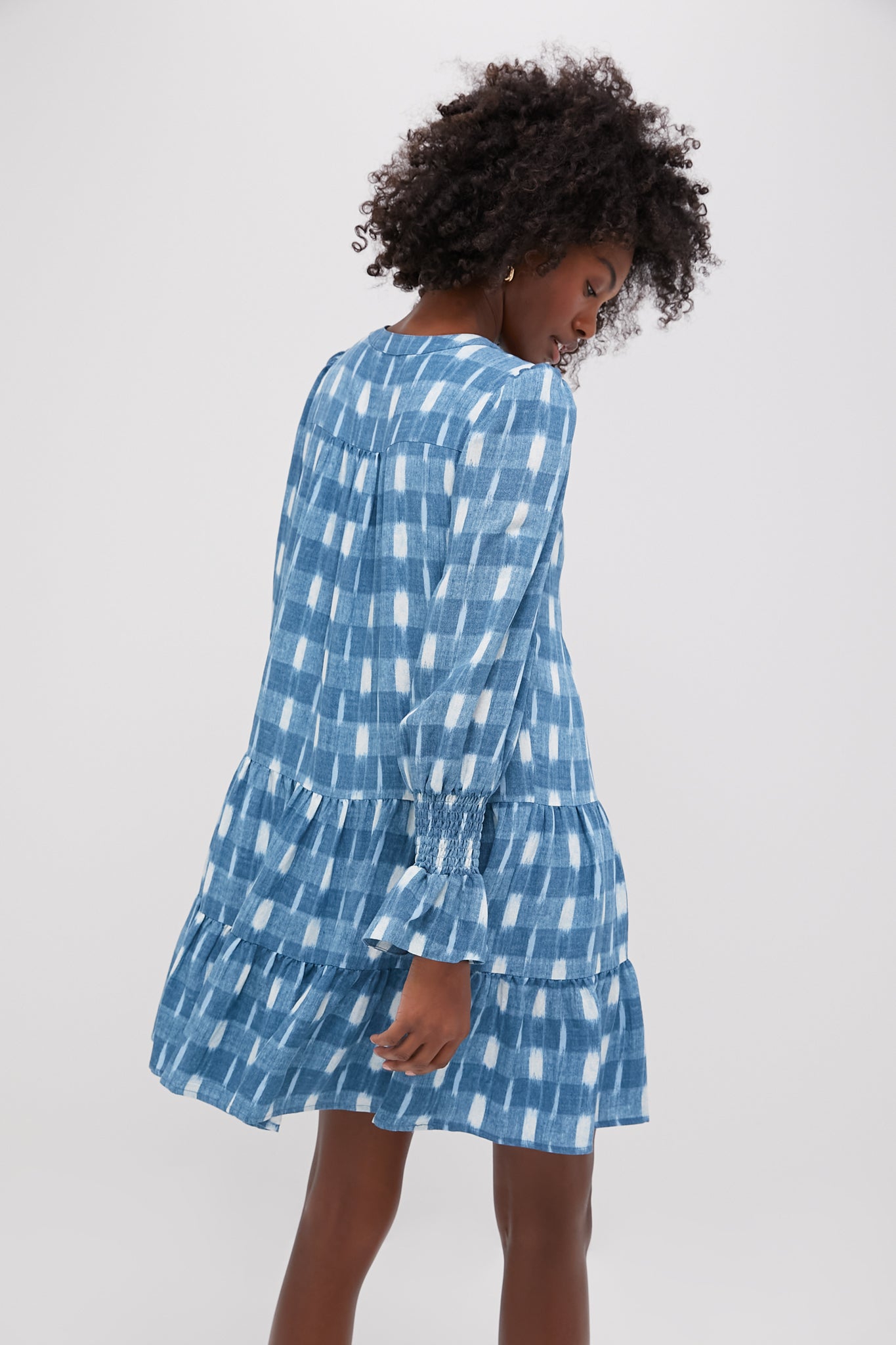 Blue Ikat Kenzo Dress