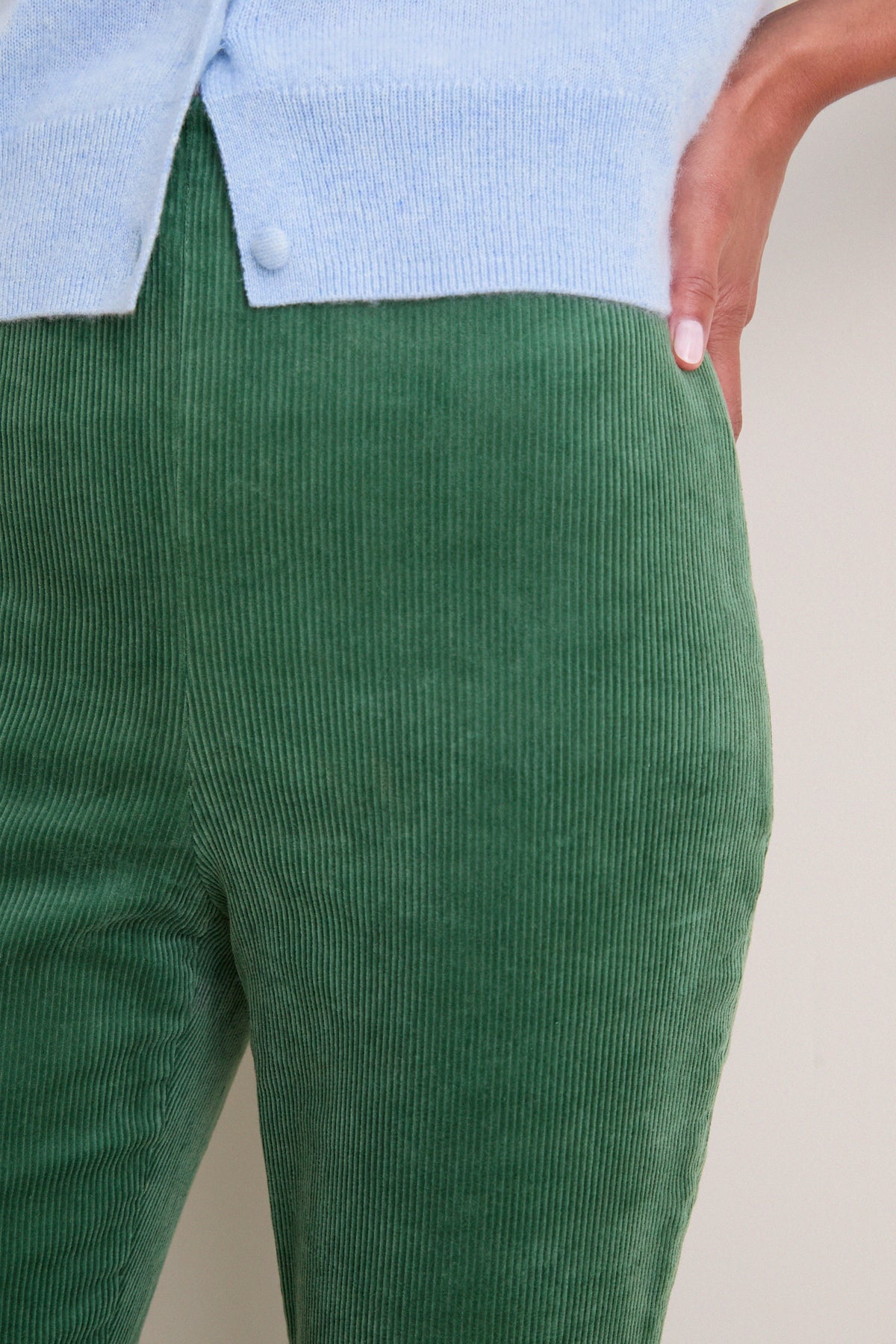 Green Corduroy Ashford Pants