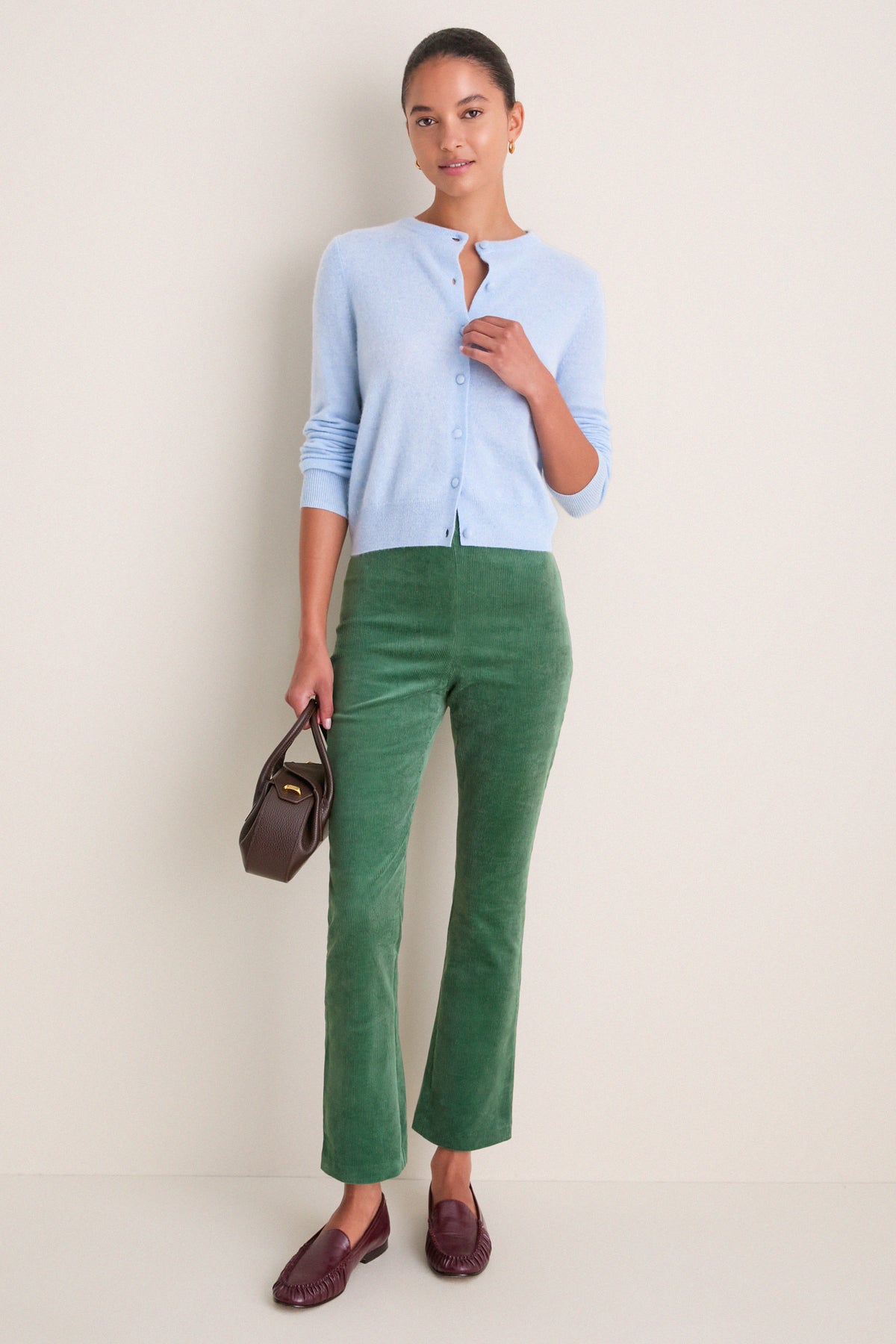 Green Corduroy Ashford Pants