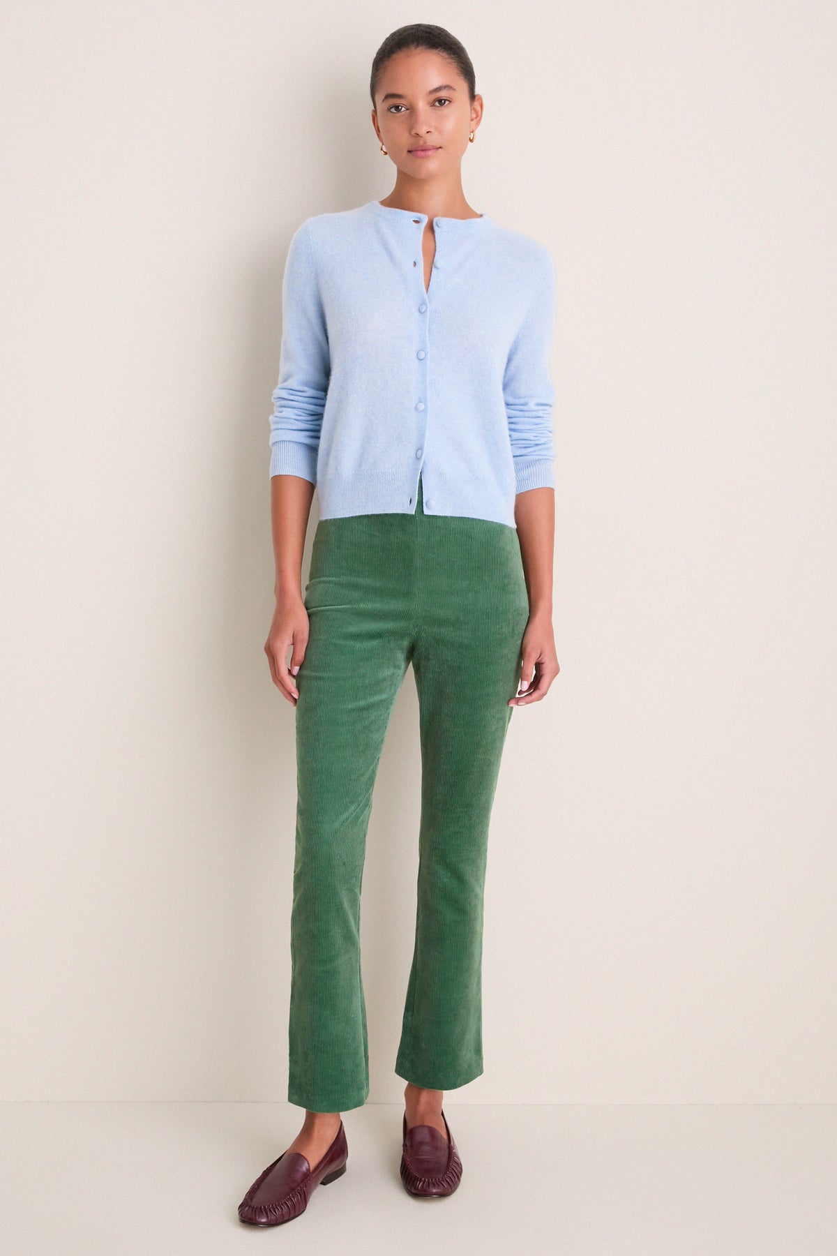 Green Corduroy Ashford Pants