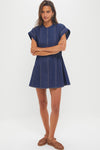 Dark Denim Blue Focul Dress