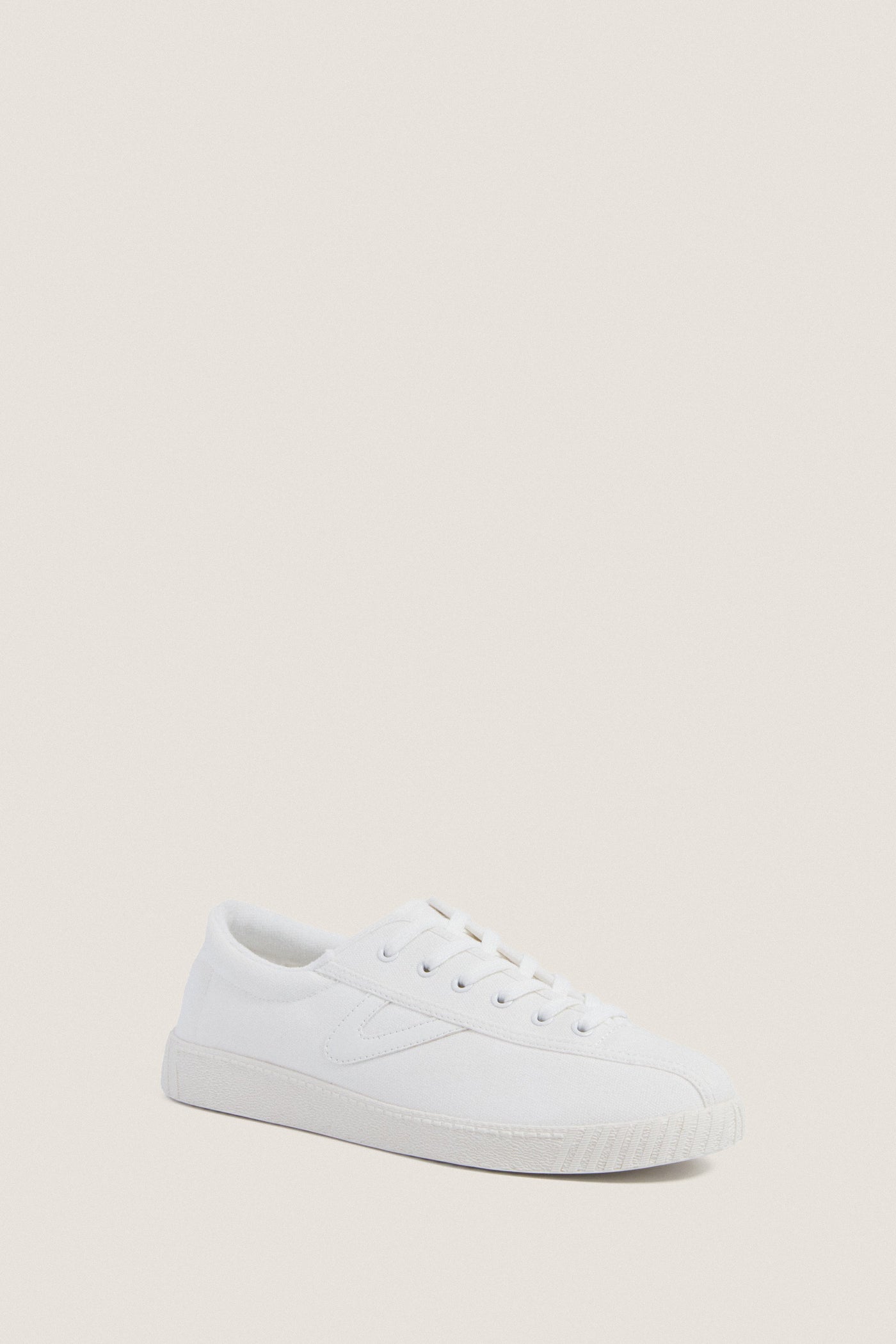 Women's White Nylite Canvas Sneakers