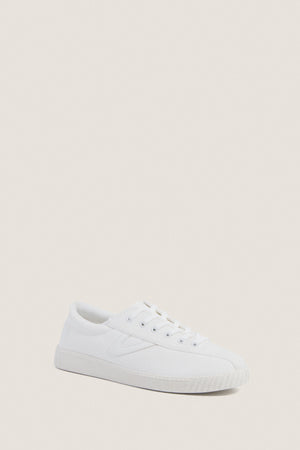 Women's White Nylite Canvas Sneakers