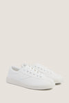 Women's White Nylite Canvas Sneakers