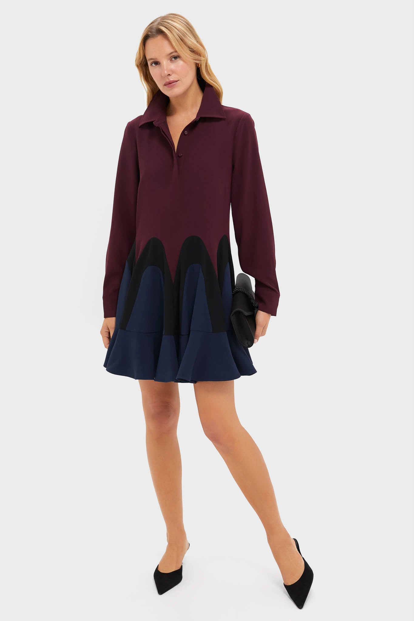Winetasting Flounce Nadia Dress