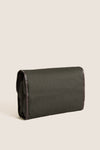 Olive Wax Hanging Washbag