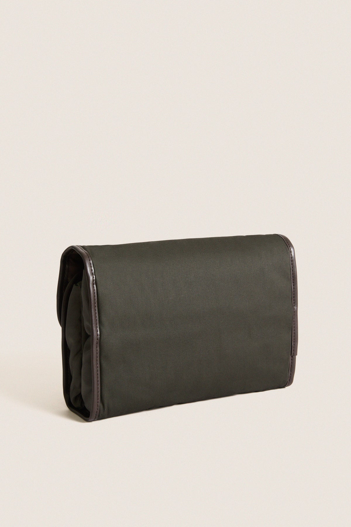 Olive Wax Hanging Washbag