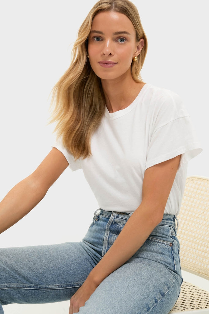 White Presley Boyfriend Tee