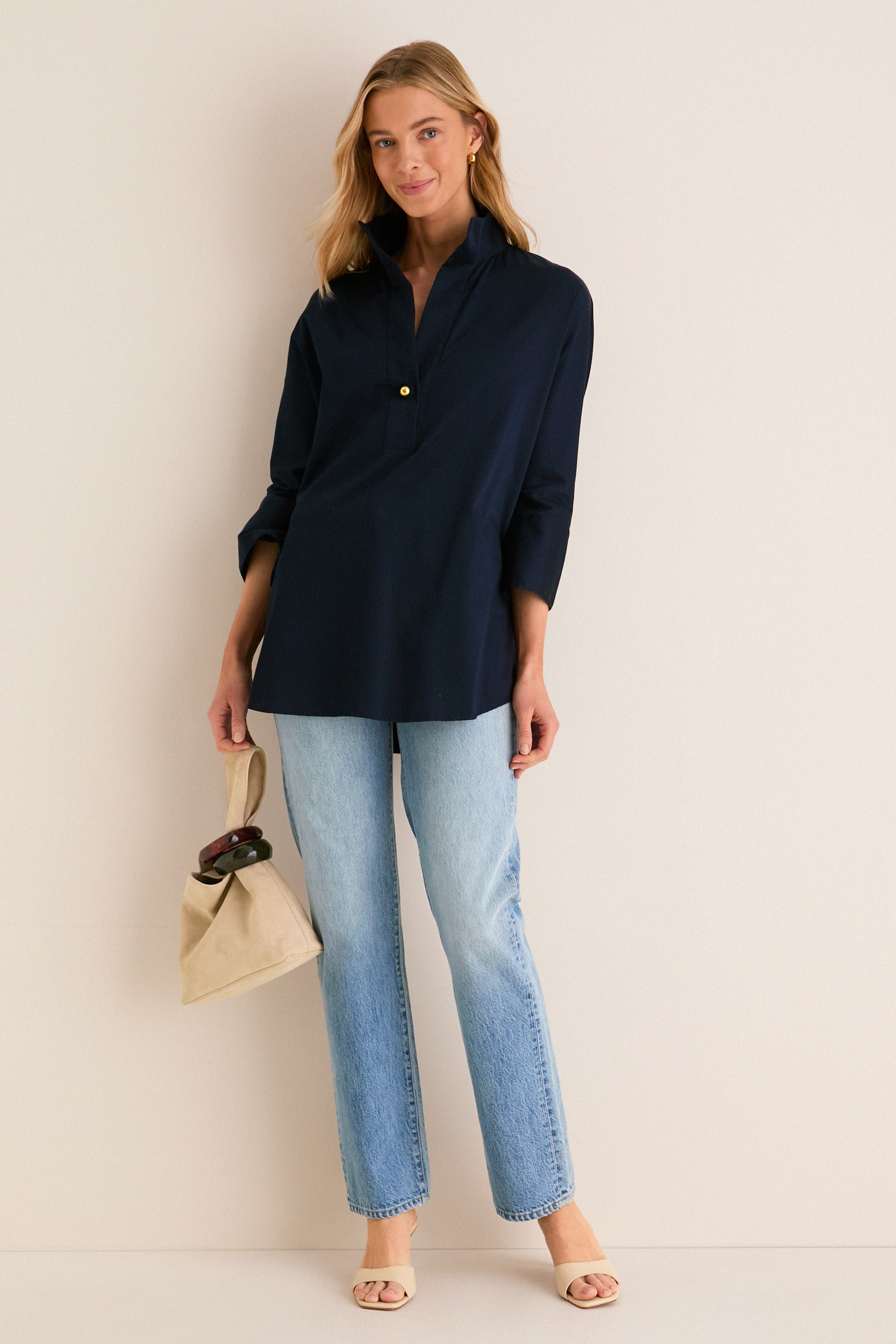 Navy Willow Blouse | Tuckernuck Navy Willow Blouse | Tuckernuck