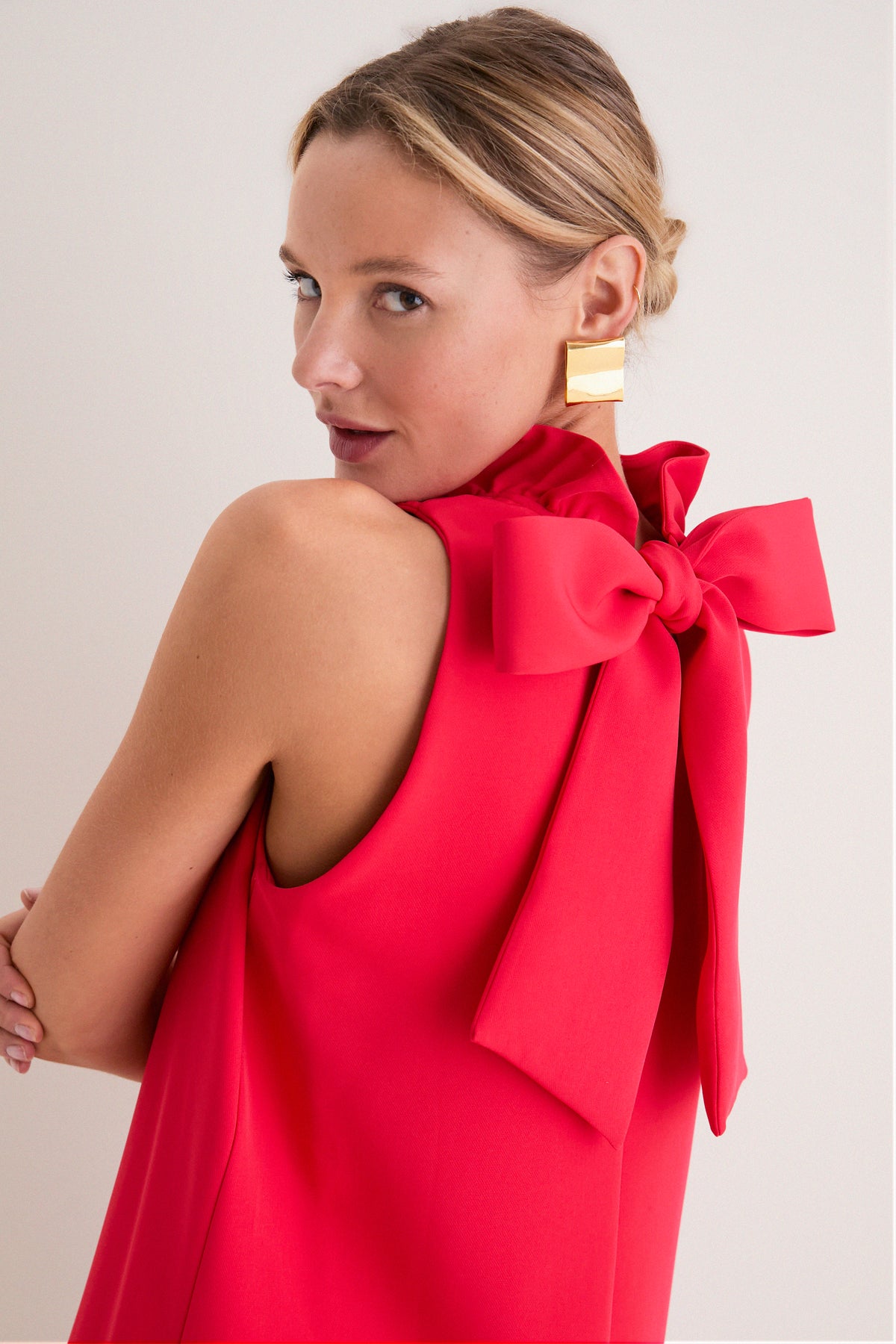 Poppy Red Blythe Dress