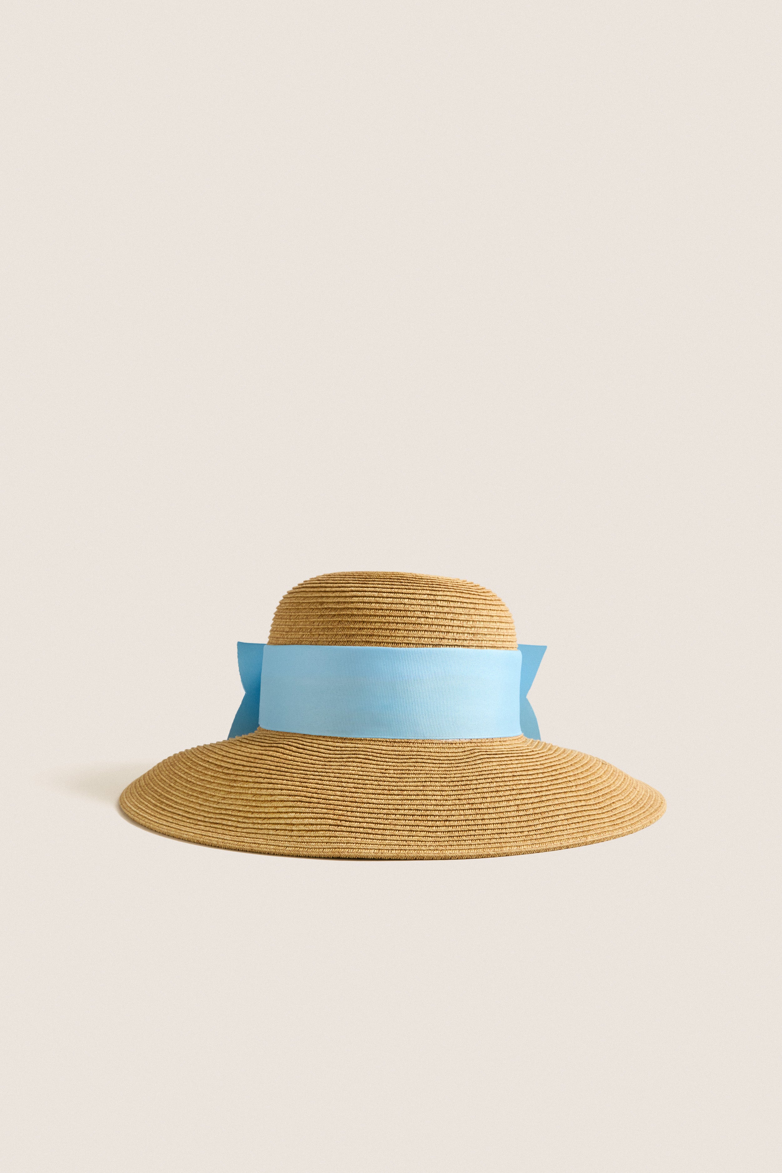 Exclusive Blue Packable Wide Bow Sunhat | Toucan Hats