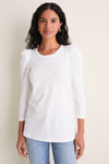 White Vesty Long Sleeve Crewneck